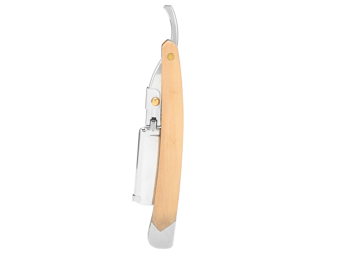 Navaja Recta Manual Barbijo Hombre Plegable Inox