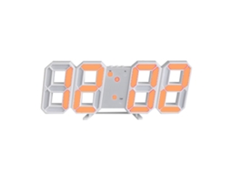 Relógio Digital 3D Estilo Minimalista Montável na Parede Led Números Brancos NEVEANCE