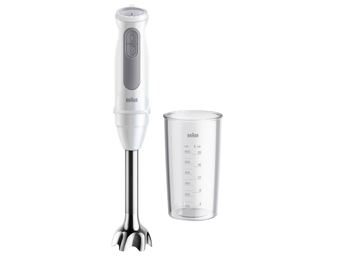 Varinha Mágica + 1 Acessório BRAUN MultiQuick 5 MQ50001MWH (1000W - Branco e Cinzento)