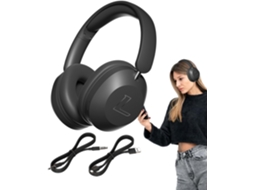 Fones De Ouvido Sem Fio Com Cancelamento Ruído, Estéreo Hifi, Para Trabalho