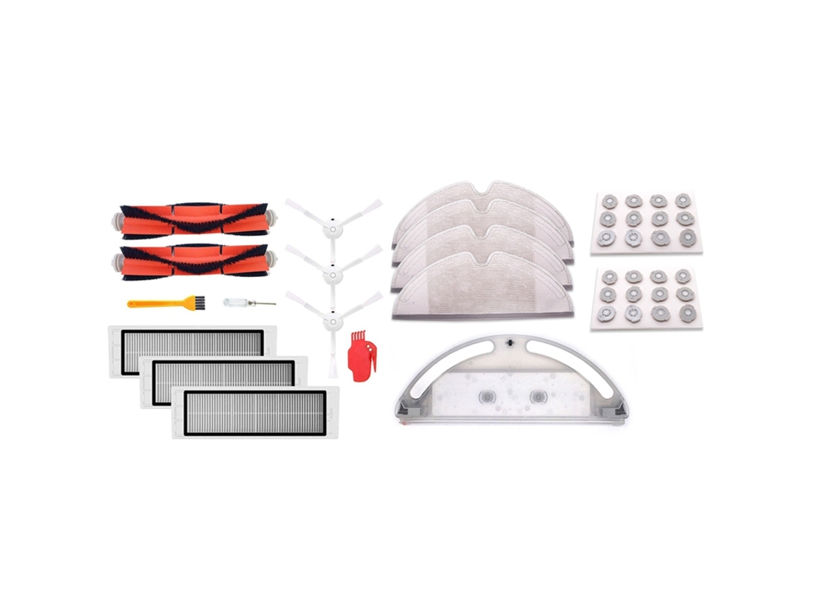 2pc escova principal3 peças filtro hepa para xiaomi mi robô & 1 conjunto de água tankmop panosfiltro conjuntos para xiaomi roborock s50 s51