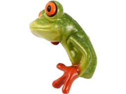 Miniatura Animal Resina Verde Decoração Escritório Ornamento Divertido Relaxante Ideal Escritórios Espaços GOKOCO