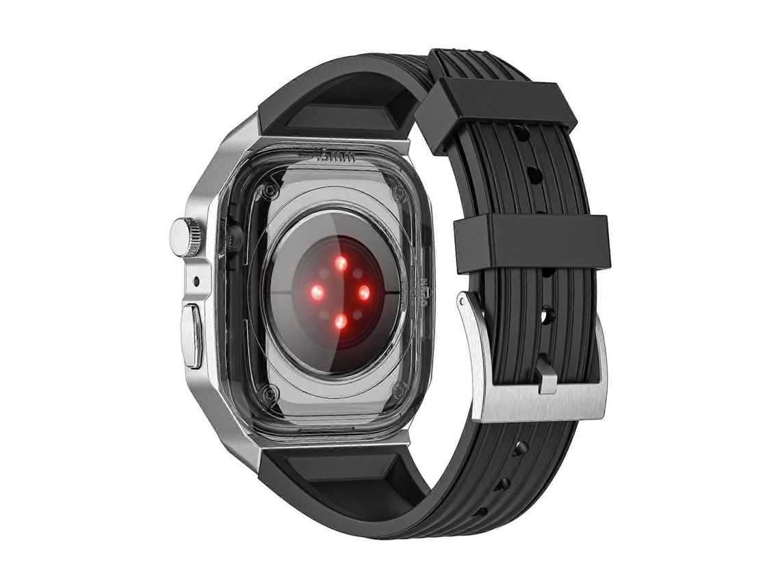 Pulseira De Relógio 44 Mm Com Estojo, Compatível Apple Watch Series 9, 8, 7, 45, 6, 5, 4 Se, (2023) E Chennls (2022)