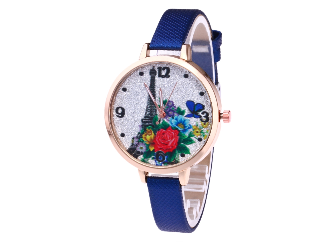 Relógio de Pulso Feminino de Quartzo Fashion Elegante Casual Presente Royalblue