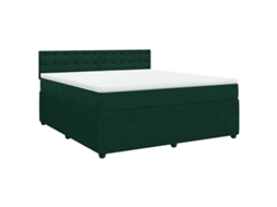 Box Spring Bed, Box Spring Beds Vidaxl Verde Veludo (180 X 200 Cm)