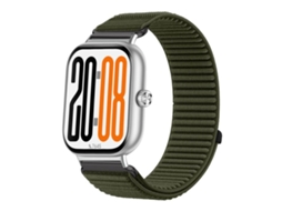 Bracelete para Honor Watch X5 Nylon Trançado Fecho de Velcro Interface Metálica Verde Abeto XIAOMOYU