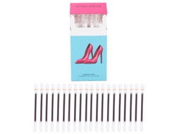 Lakerain 20 Peças Bastoncillos De Algodón Labial Descartáveis Glaseado Labial Aceito Vermelho Rosa Hidratante