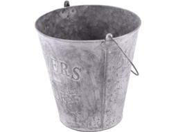 Vaso de Ferro Redondo com Design Rústico. Vaso de Metal Prático para Pendurar em Varandas e Jardins. Vaso Decorativo CHABERLU