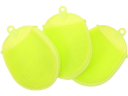 Lurelia Kit De 3 Escovas De Banho Para Bebé De Cuidado Corporal, Com Argola E Massagem Suave