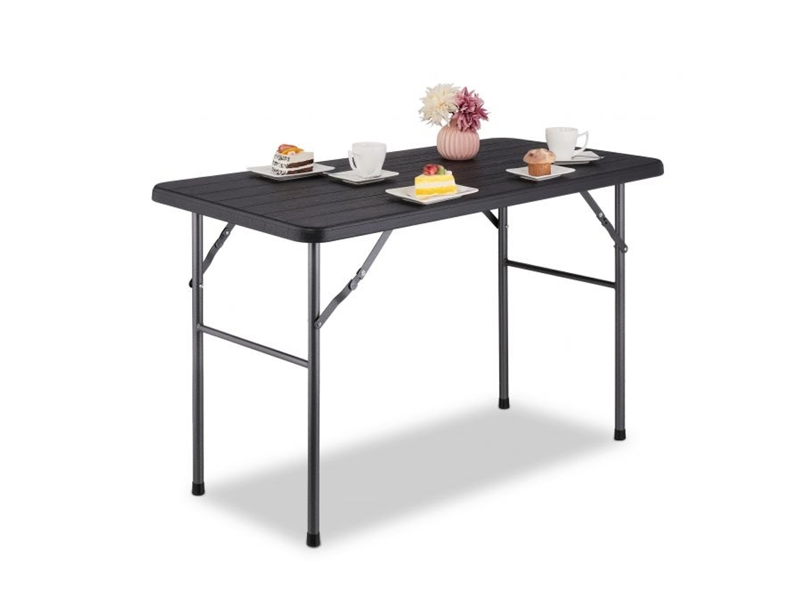 Mesa Quadrada De Jardim Com Aspecto De Madeira B2x