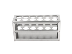 Portavasos De Tubos De Ensayo Acero Inoxidable 304 12 Agujeros 23mm Para Laboratorio Y Estudio