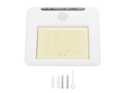2026 lâmpada de Parede de Pátio 2 em 1 com 16 Leds, Iluminação Solar Exterior com Indução de Corpo Humano e Infravermelhos