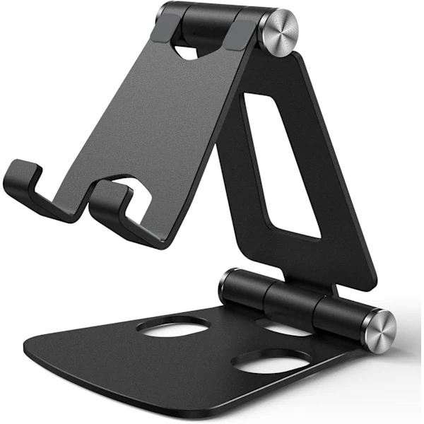 Suporte Ajustável Para Celular Com Múltiplos Ângulos, Em Liga De Alumínio, Suporte Universal Ajustável Para Celular Em Alumínio Para Mesa.