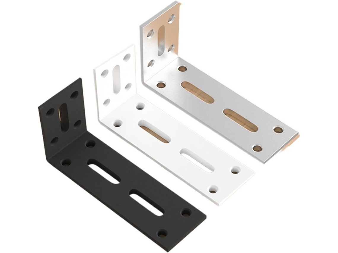 Suporte De Fixação Em L Ferro Angular Para Armário Suspenso Ângulo Reto Com Canto Reforçado Multifuncional Aço