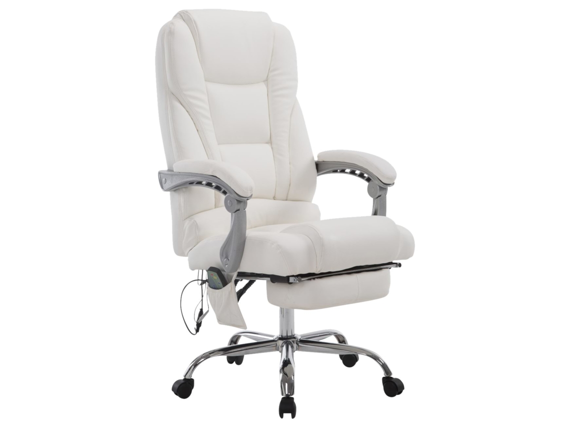 Cadeira de Escritório Pacific com Função de Massagem Branco CLP