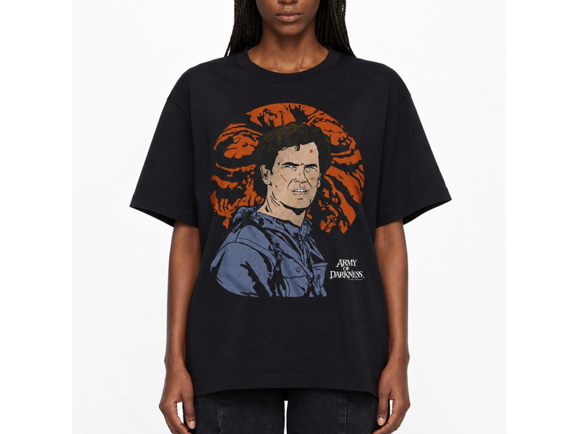 Rockinstone Army Of Darkness Movie Army Of Darkness Movie Bad Moon Black Adult T-shirt Size:l