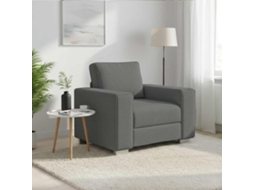 Vidaxl Cadeira Sofa Cinza Escuro 100 Cm Tecido