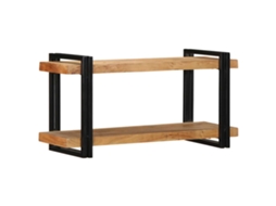 Prateleira De Parede | Estante De Parede | Prateleira Flutuante 90x33x45 Cm Madeira Maciça Acácia Lovely Home
