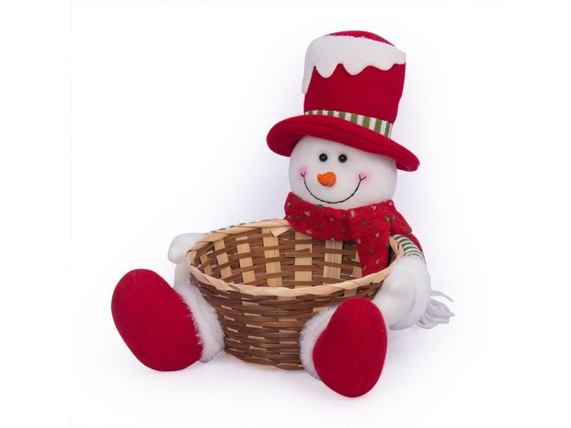 Cesta De Natal Com Frutas, Doces E Um Presente Para As Crianças.