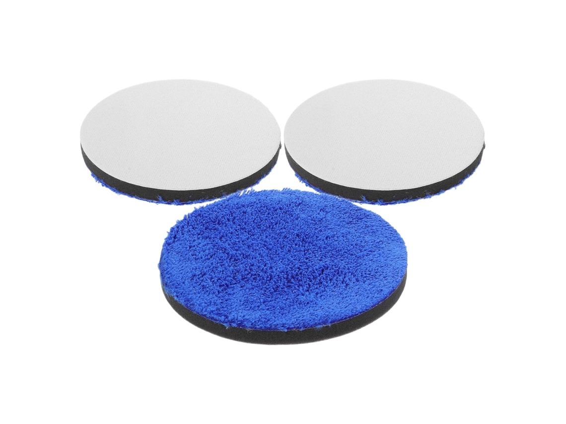 Conjunto De 3 Discos De Polimento De Esponja Azuis De 150 Mm Para Carros