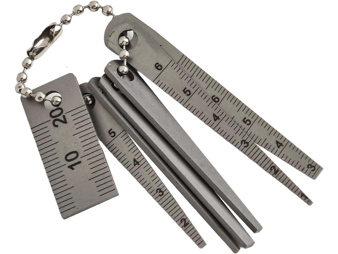 Conjunto De 7 Peças Paquímetro Cônico Em Aço Inoxidável, Com Medidas De 1a 7, 5mm E 20mm, Para Medições De Precisão