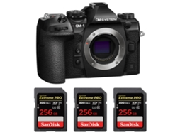 Om 1 Mark Ii + 3 Sandisk 256gb Uhs ii 300mb/s + Ebook “20 Dicas para Fotos Que Impressionam” OM SYSTEM