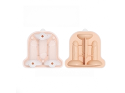 Divertida Forma De Silicone Para Bolas De Gelo Com Tampa, Ideal Para Cocktails De Whisky, Sumos E Outras Bebidas Rosa Hexinyigjly