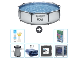 Piscina Bestway Steel Pro Max Redonda 305x76 Cm 5 peças S190 BESTWAY