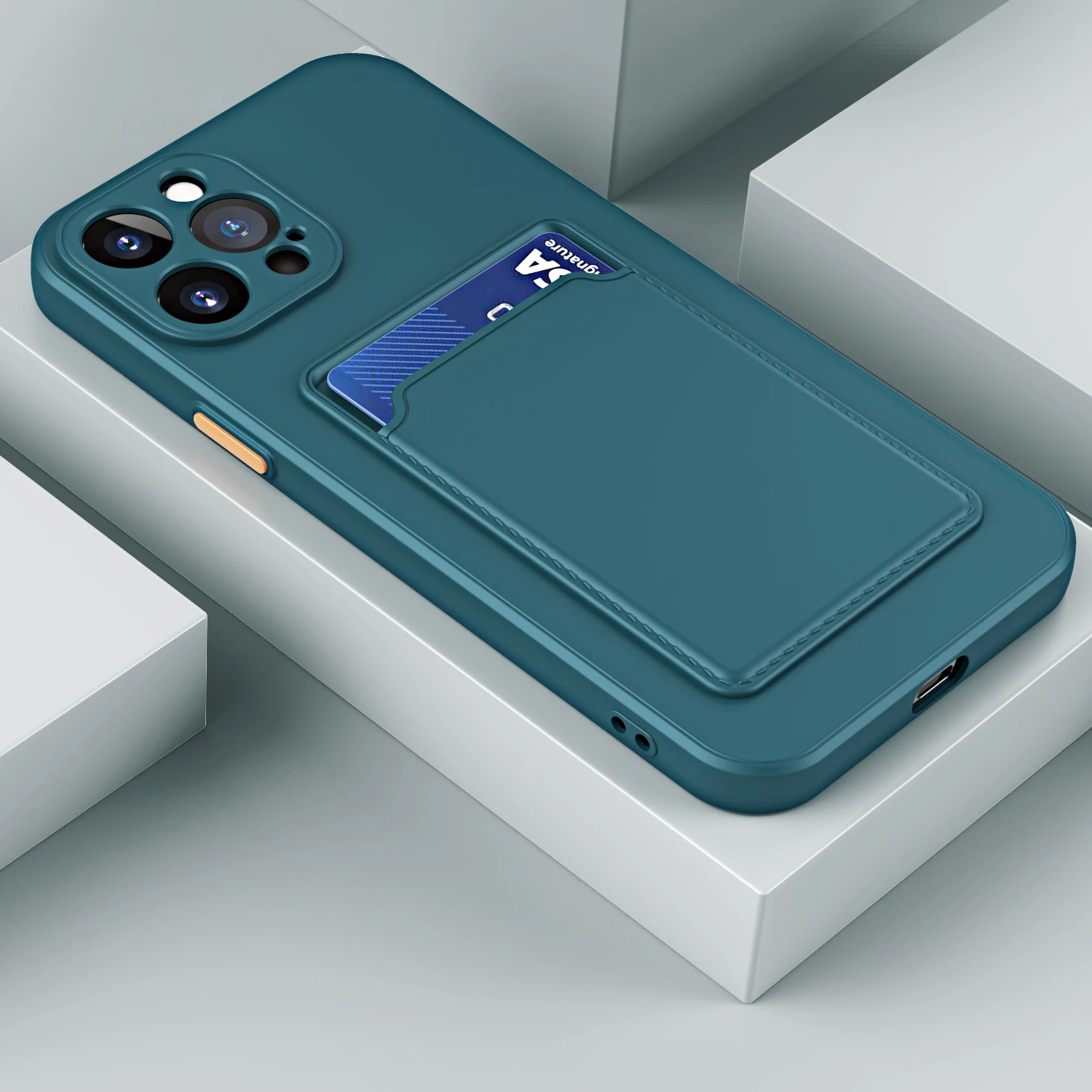 Capa Elegante Estilo Carteira Para Iphone 11 De 6,1 Polegadas (verde Escuro), Com Compartimento Para Cartões, Feita De Tpu Macio.