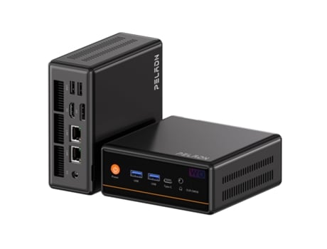 Mini Pc Peladn Wo4 Amd Ryzen 5 5600h 16 Gb Ddr4 512 Gb Ssd Tipo C/dp/hd Wifi6 4k/60 Hz Tela Tripla Windows 11 Pro Computador (6c/12t, Até 4,2 Ghz)