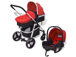 Pushchair, Baby Carrier Vidaxl Vermelho Alumínio