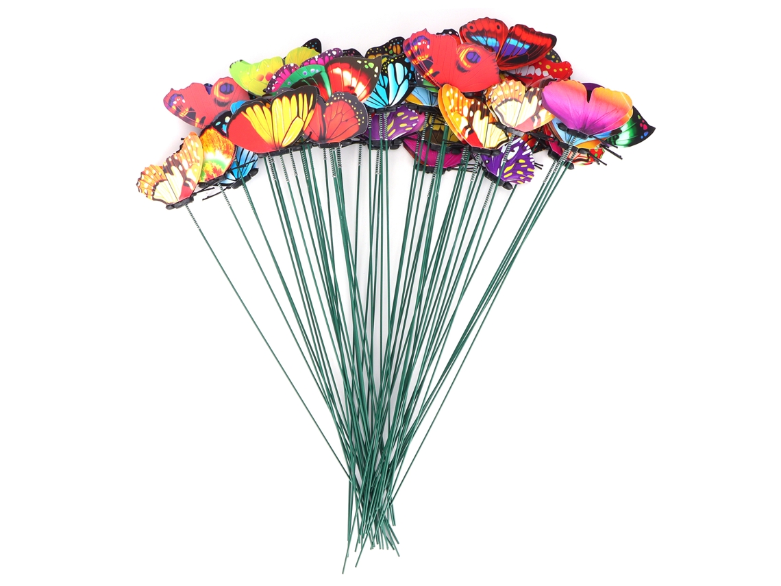 Laxiscreed - Kit De 50 Borboletas Decorativas Para Jardim E Decoração Exterior