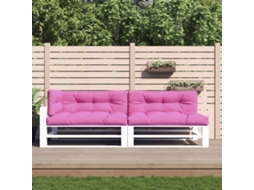 Vidaxl Almofadões P/ Paletes 2 Pcs Tecido Rosa