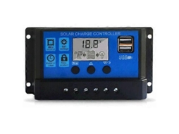 Controlador De Carga Solar 10a, Controlador De Painel Solar 12v/24v, Controlador De Painel Solar Lcd Ajustável Com Portas Usb Duplas. Olysi Shop