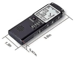 Lurelia Gravador De Chamadas Telefónicas 16gb Com Usb, Redução De Ruído, Reprodução Mp3 Para Reuniões, Aulas, Entrevistas - Preto