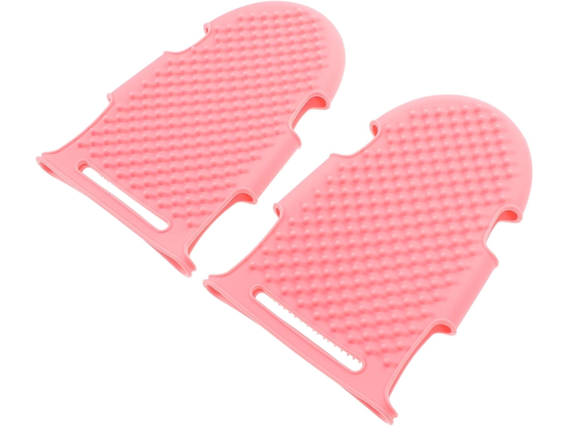 Escova De Silicone Fomiyes 2 Peças Para Massagem Corporal, Esfoliação E Cuidados Com A Pele, Com Cerdas Flexíveis Para
