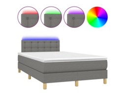 Box Spring Bed, Box Spring Beds Vidaxl Cinzeto Tecido (120 X 200 Cm)