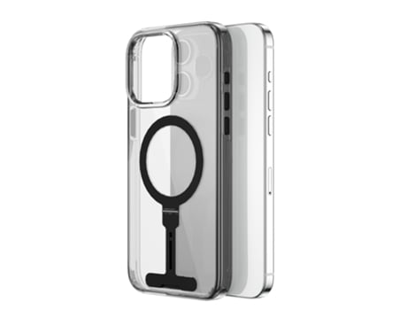 Suporte Casa Magsafe Para Iphone 15 Pro Max Wiwu Pele Sintética Transparente