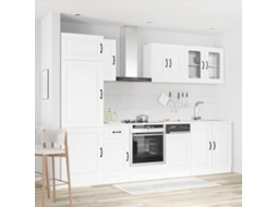 Vidaxl 8 Peças Armário De Cozinha Conjunto Kalmar Branco