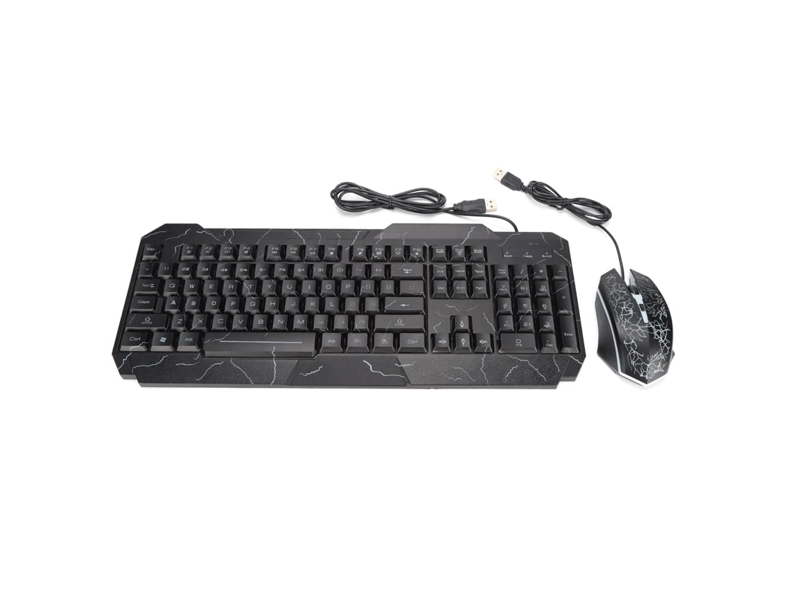 Conjunto de Teclado e Mouse Gamer com Iluminação Fio para PC | S/MARCA