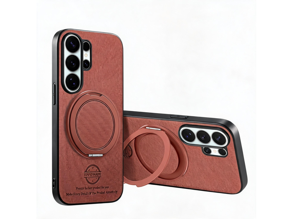 Capa Magnético Para Samsung Galaxy A57 À Prova De Choque Hibbent (marrom)