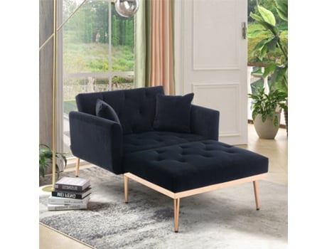 Poltrona reclinável com encosto ajustável de design moderno, tecido de pelúcia, sala de estar, quarto, Panshiyuan (165 x 90 x 77 cm)