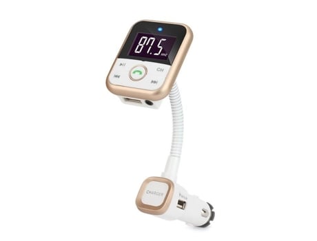 Kit mãos-livres para carro Transmissor FM Bluetooth e leitor de MP3 Suporte para carregador USB sem fios Cartão SD