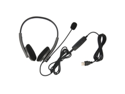 Auriculares USB HD com Cancelamento Ruído, Proteção Auditiva | S/MARCA