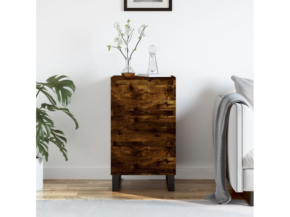 Aparador 40x35x70 cm Derivados de Madera de Roble Ahumado
