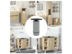 Vidaxl Pés De Móveis Ajustável 12 Unid. Branco 64 X 64 X 100 Mm Pp