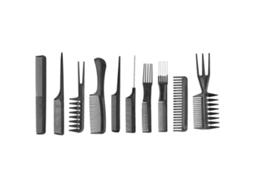 Conjunto De 10 Escovas E Pentes Profissionais Para Cabeleireiro E Cuidados Com Os Cabelos. Jinyubo Store
