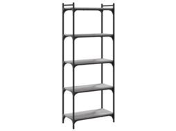 Bookcase, Bookcases Vidaxl Cinzeto Madeira Processada (n/a)