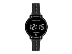 Relógio Eletrônico Masculino Sanda 8011 Com Tela Sensível Ao Toque, Display Digital Led E Mostrador Redondo.