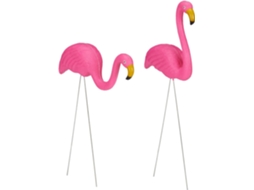 KOFIHETY Decoração De Jardim De Flamingo Rosa, Charme Tropical De Pátio Flamingo Com Fácil Colocação No Jardim Para Sua Paisagem E Passarelas, 2pcs